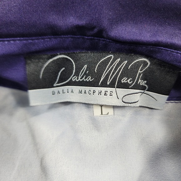 Dalia MacPhee Dress WOMENS L Equestrian Horse Print Shirt Dress Hi Low - Picture 11 of 16